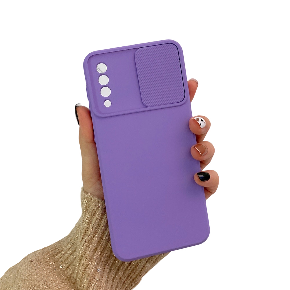 Anymob Samsung Case Purple Camera Lens Protection Phone Color Candy Soft Back Cover-Mobile Phone Cases-PEROZ Accessories