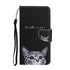 Anymob iPhone Black Kitten Flip Leather Phone Case With Wallet Slot Cases Cover-Mobile Phone Cases-PEROZ Accessories