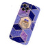 Anymob iPhone Case Purple Geometric Marble with Ring Kickstand Silicone Shells-Mobile Phone Cases-PEROZ Accessories