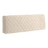 Anyhouz Headboard Cover Beige Diamond Pattern Super Soft Smooth Quilted Velvet Bed Back Dust Protector Cover 100x70cm-Bed Headboard-PEROZ Accessories