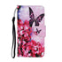 Anymob iPhone Case Pink with Butterfly Flip Leather Wallet Stand Cover Phone Bag Shell-Mobile Phone Cases-PEROZ Accessories