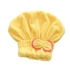 Anyhouz Hair Bonnets Yellow Microfibre Quick Hair Drying Bath Spa Bath Towels for Womens Shower Hat Bathroom Accessories-Bathroom and Toilet Accessories-PEROZ Accessories