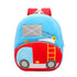 Anykidz 3D Blue Ladder Car Backpack Cute Vehicle With Cartoon Designs Children Toddler Plush Bag-Backpacks-PEROZ Accessories