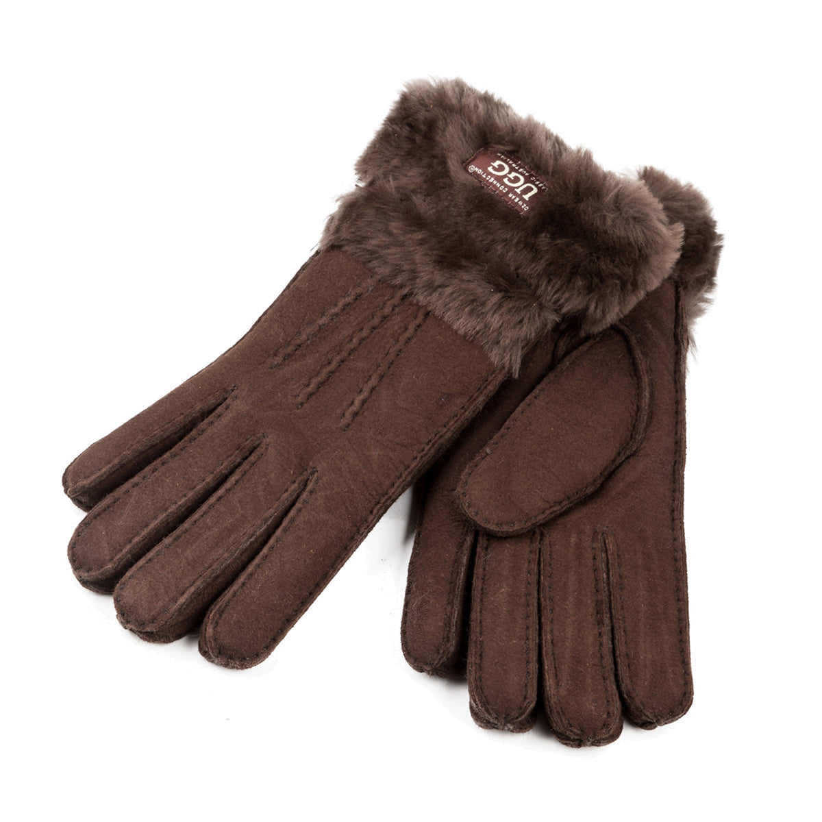 Ugg Sheepskin Double Cuff Glove-Gloves-PEROZ Accessories