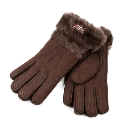 Ugg Sheepskin Double Cuff Glove-Gloves-PEROZ Accessories