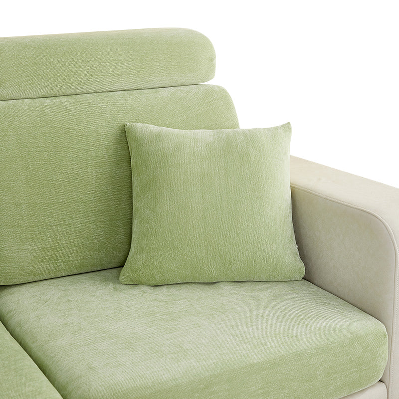 Anyhouz Pillowcase 45X45Cm Mint Green Polyester Chenille Thick Stretchable Cushion For Living Room-Slipcovers-PEROZ Accessories