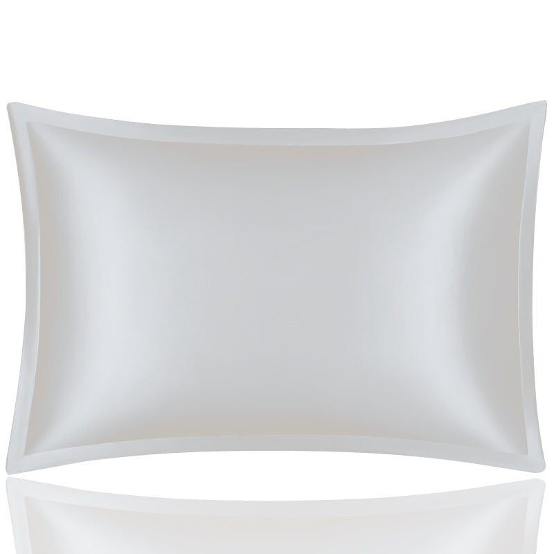 Anyhouz Pillowcase 50x90cm White Pure Real Silk For Comfortable And Relaxing Home Bed-Pillowcases-PEROZ Accessories