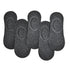 Anysox 5 Pairs Dark Grey Size 5.5-10 Fashion Socks High Quality Office Sports Bussiness Long Socks Cotton Solid Colors Skateboard Knitted Casual-Socks-PEROZ Accessories