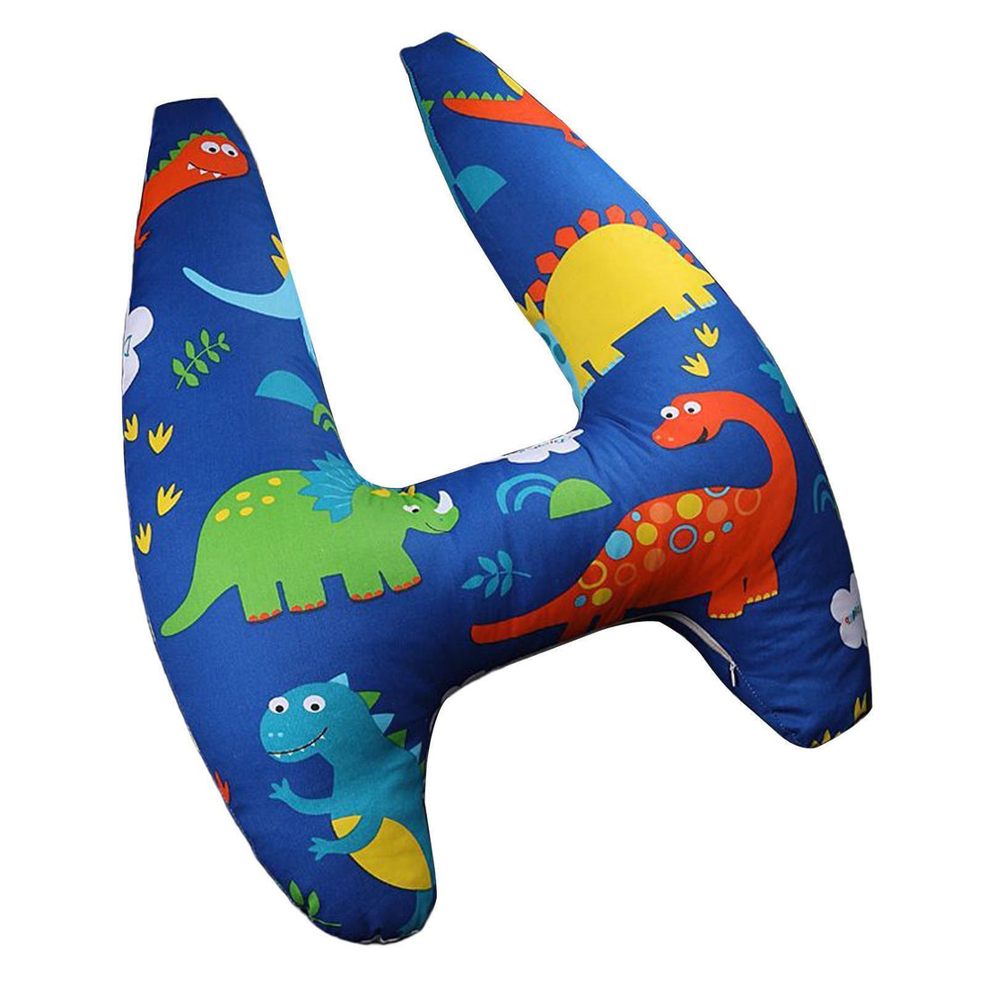 Anypack Car Travel Pillow UShape Blue Dinosaur Pattern Children Travel Pillow Cushion for Car Seat, Safety Neck Pillow for Kids-Neck Pillow-PEROZ Accessories
