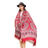 Anyyou 100% Merino Wool Claret Silk Satin Large Winter Scarf Pashmina Shawl Bandana Perfect For Women Ladies Fashion Style-Scarves-PEROZ Accessories