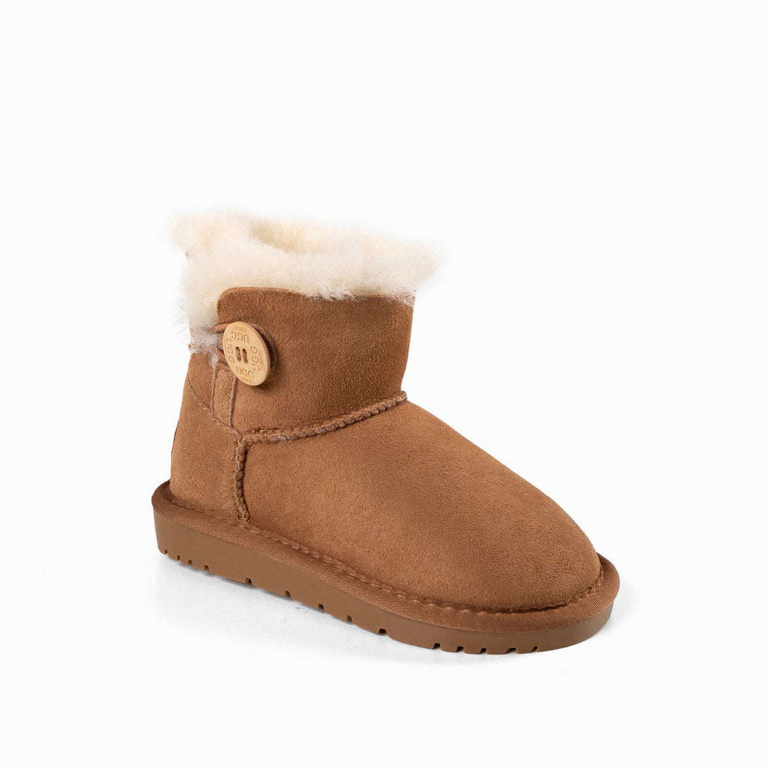 Ugg Kids Mini Button Boots (Water Resistant)-Kid Boots-PEROZ Accessories