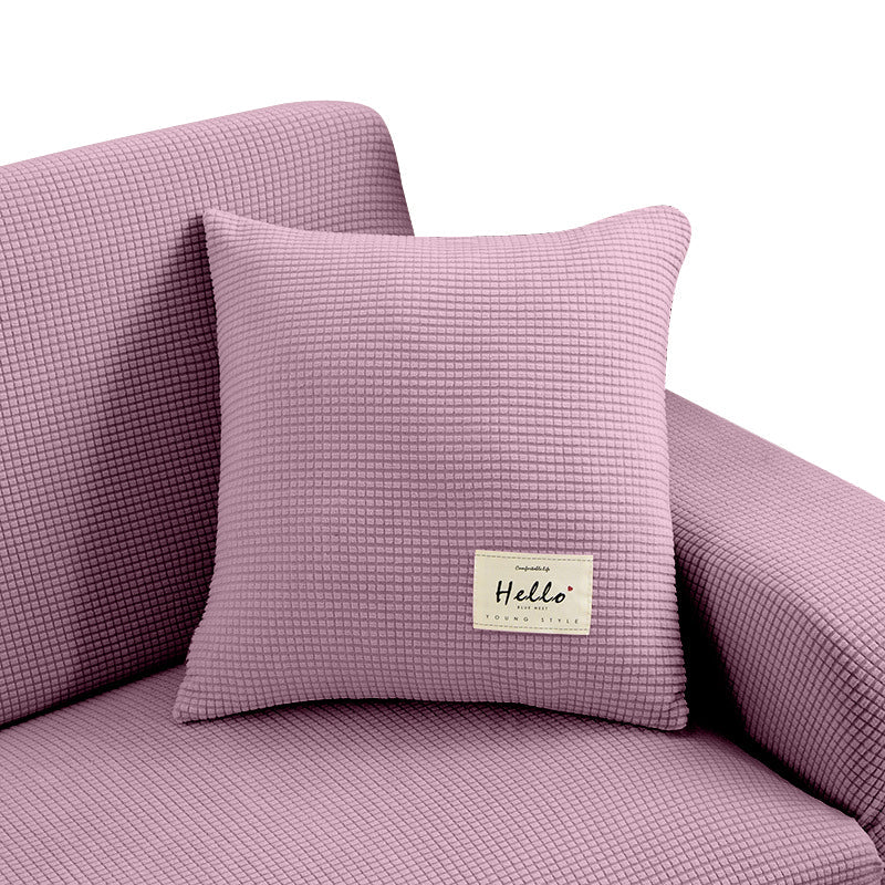Anyhouz Pillowcase 45X45Cm Old Rose Polyester Thick Stretchable Cushion For Living Room-Slipcovers-PEROZ Accessories