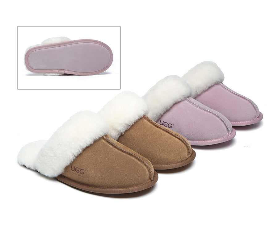 Ugg Australian Shepherd Soft Sole Slippers Unisex Rosa-Slippers-PEROZ Accessories