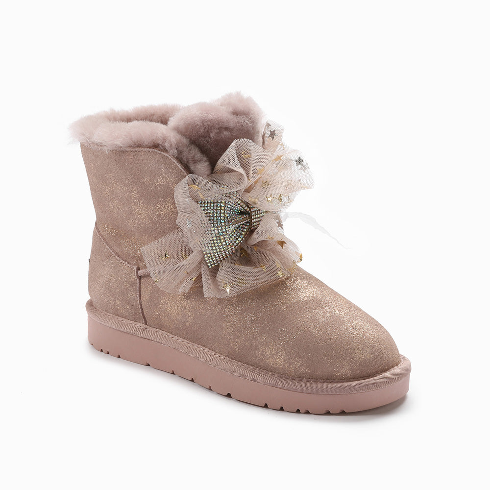Ugg Brooke Bling Bows Boots-Boots-PEROZ Accessories