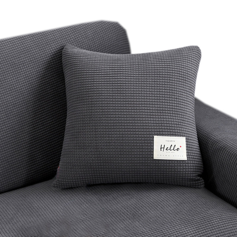 Anyhouz Pillowcase 45X45Cm Dark Gray Polyester Thick Stretchable Cushion For Living Room-Slipcovers-PEROZ Accessories