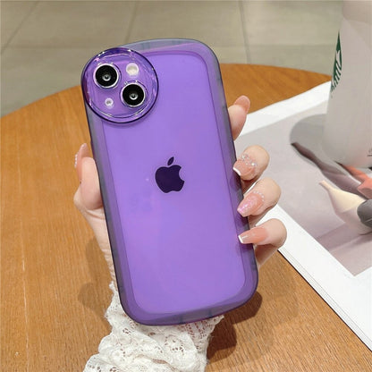 Anymob iPhone Case Purple Round Camera Protection Shockproof Bumper Cover iPhone 13 11 12 Pro Max X XS Max XR 7 8 Plus SE 2020 Compatible-Mobile Phone Cases-PEROZ Accessories