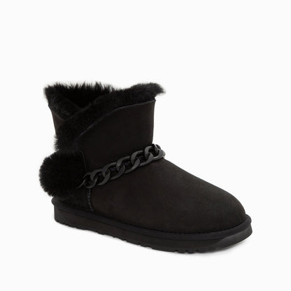 Ugg Mini Pompom Boots (Water Resistant)-Boots-PEROZ Accessories