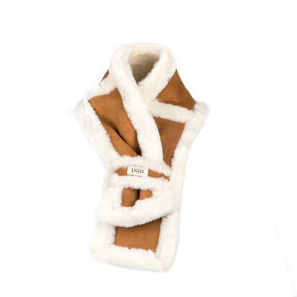 sheepskin wool scarf