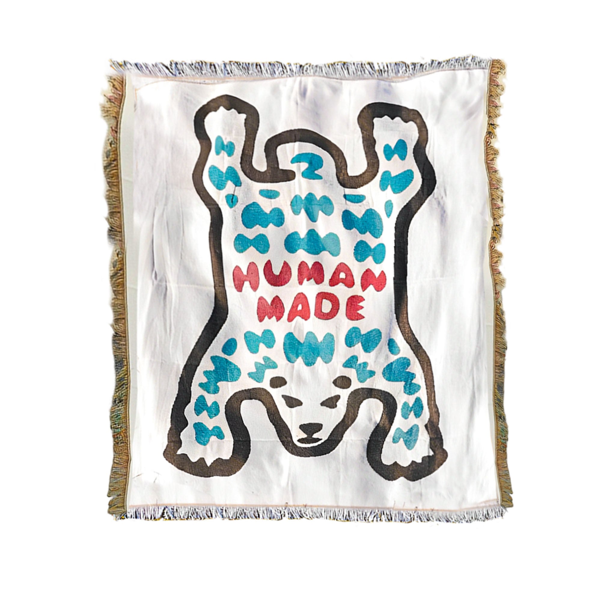 Anyhouz Polar Bear Throw Blanket Cozy Sofa Couch Bed Cover Outdoor Camping Mat Home Decor Tapestry with Tassel-Blankets-PEROZ Accessories