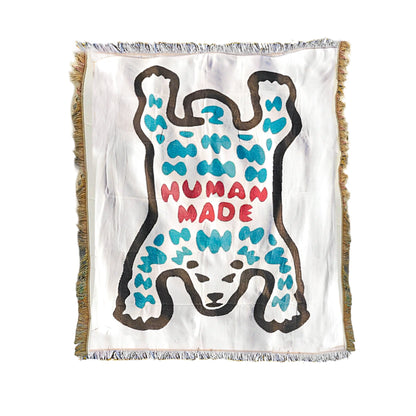 Anyhouz Polar Bear Throw Blanket Cozy Sofa Couch Bed Cover Outdoor Camping Mat Home Decor Tapestry with Tassel-Blankets-PEROZ Accessories