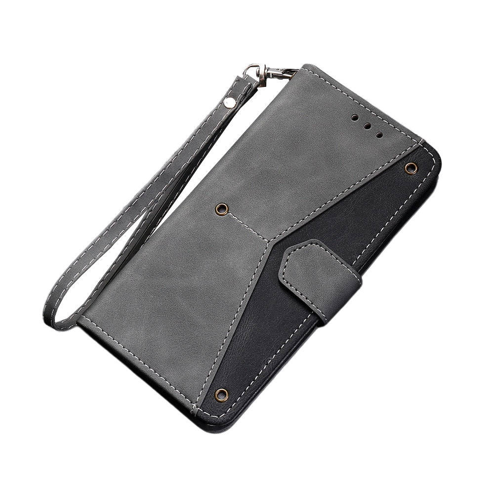 Anymob IPhone Black Splicing Flip Leather Phone Cases Wallet Book Style Cover-Mobile Phone Cases-PEROZ Accessories