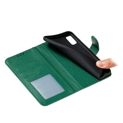 Anymob Samsung Gloss Tan Flip Case Leather Phone Wallet Cover Protection-Mobile Phone Cases-PEROZ Accessories