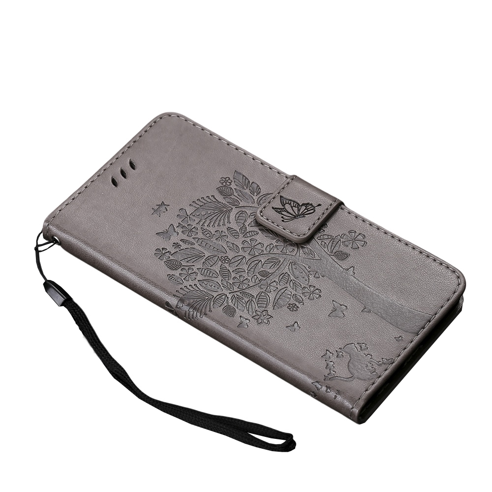 Anymob Samsung Black Leather Flip Case Wallet Cases Phone Bag Shell Cover-Mobile Phone Cases-PEROZ Accessories