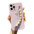 Anymob iPhone Case Purple Soft Pearl Bracelet Love Heart Silicone Bumper Cover-Mobile Phone Cases-PEROZ Accessories