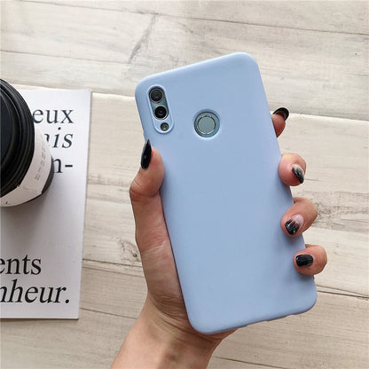 Anymob Xiaomi Powder Blue Silicone Case Soft TPU Phone Back Cover-Mobile Phone Cases-PEROZ Accessories
