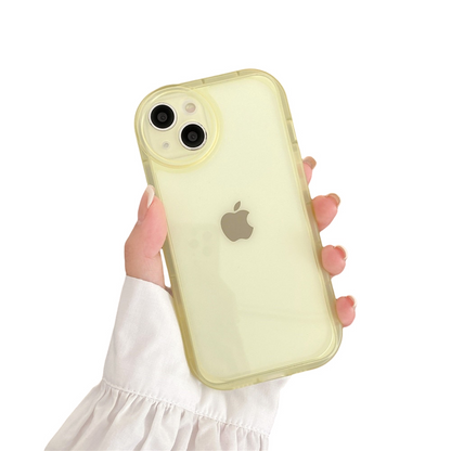 Anymob iPhone Case Yellow Candy Color Transparent Shockproof Soft Silicon Back Cover-Mobile Phone Cases-PEROZ Accessories