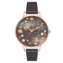 Olivia Burton Black Leather Black & Stone Dial Ladies Watch - OB16GD83-Quartz Watches-PEROZ Accessories