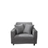Anyhouz 1 Seater Sofa Cover Plain Grey Style and Protection For Living Room Sofa Chair Elastic Stretchable Slipcover-Slipcovers-PEROZ Accessories