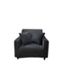 Anyhouz 1 Seater Sofa Cover Plain Black Style and Protection For Living Room Sofa Chair Elastic Stretchable Slipcover-Slipcovers-PEROZ Accessories