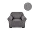 Anyhouz 1 Seater Sofa Cover Solid Gray Style and Protection For Living Room Sofa Chair Elastic Stretchable Slipcover-Slipcovers-PEROZ Accessories