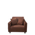 Anyhouz 1 Seater Sofa Cover Plain Light Coffee Style and Protection For Living Room Sofa Chair Elastic Stretchable Slipcover-Slipcovers-PEROZ Accessories
