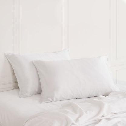 Royal Comfort Mulberry Soft Silk Hypoallergenic Pillowcase Twin Pack-Bed Linen-PEROZ Accessories