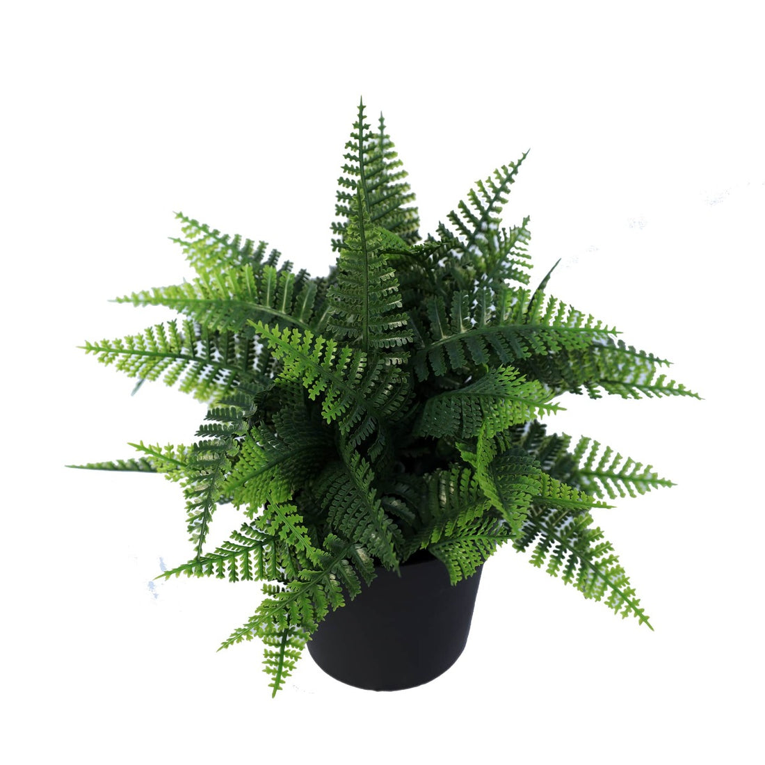 Small Potted Artificial Persa Boston Fern Plant UV Resistant 20cm-Home &amp; Garden &gt; Artificial Plants-PEROZ Accessories