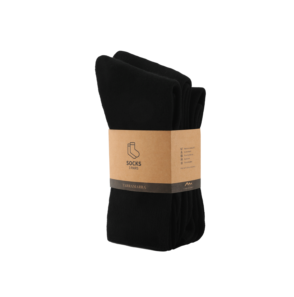 TARRAMARRA Easton Bamboo Socks Polyester Unisex 3 Pairs Pack-Socks-PEROZ Accessories