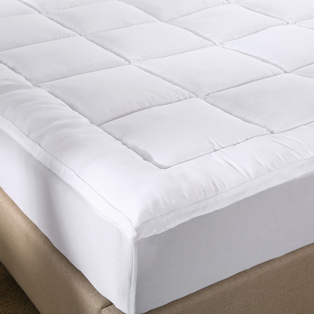 Royal Comfort 1000GSM Memory Mattress Topper Cover Protector Underlay-Bedding-PEROZ Accessories