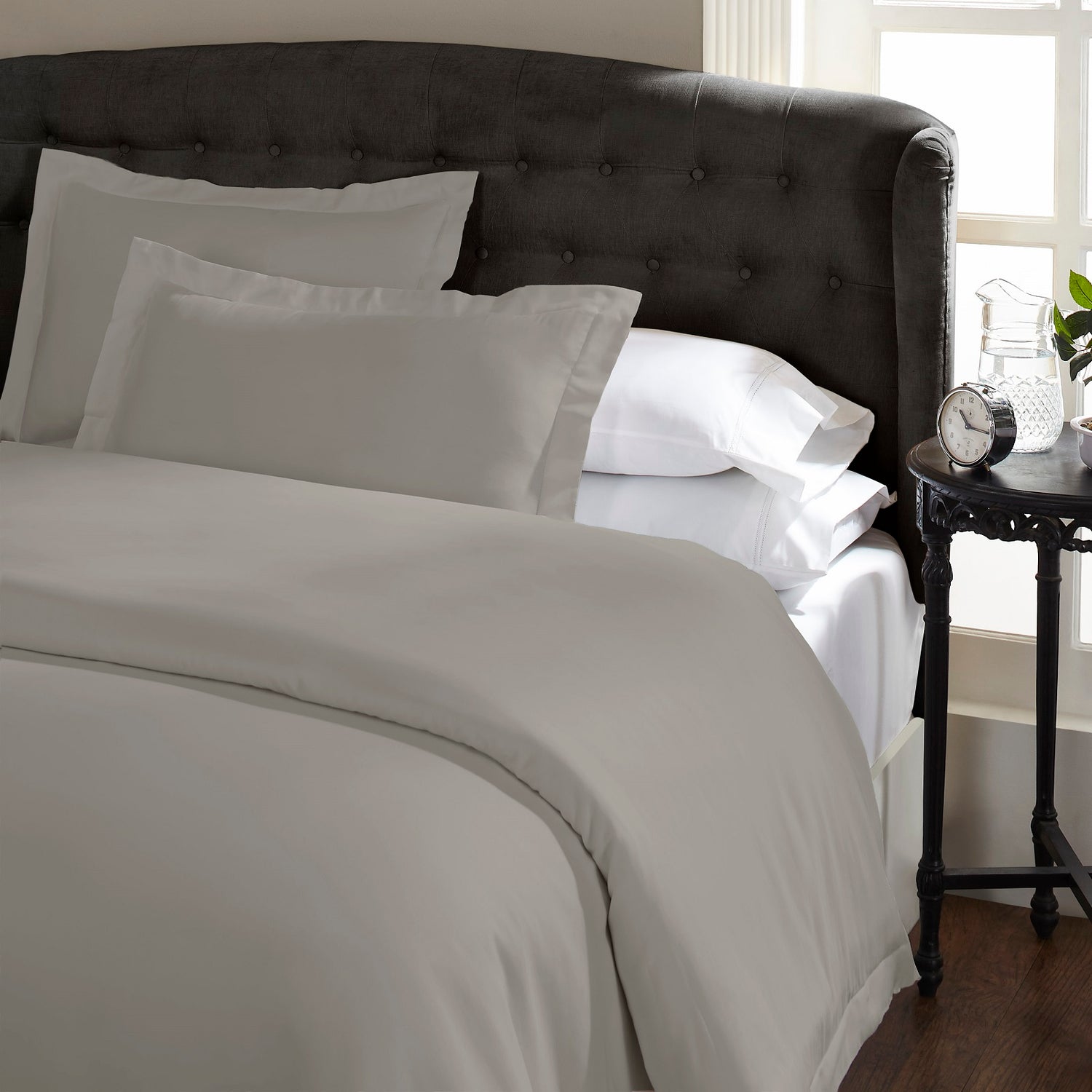 Ddecor Home 1000 Thread Count Quilt Cover Set Cotton Blend Classic Hotel Style-Bed Linen-PEROZ Accessories