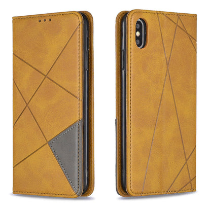 Anymob iPhone Case Khaki Flip Wallet Luxury Vintage Business Leather Magnetic Phone Bag-Mobile Phone Cases-PEROZ Accessories