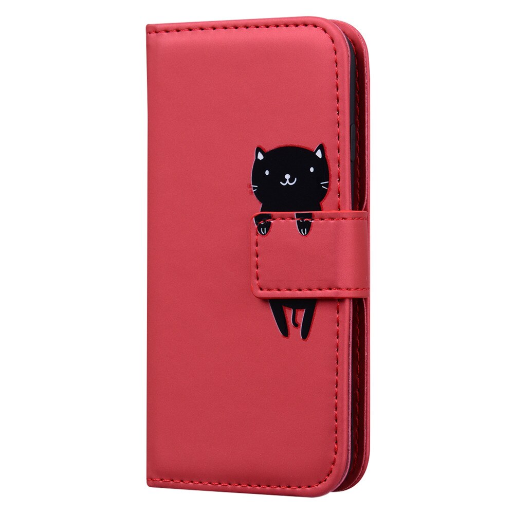 Anymob Huawei Black Leather Cases Flip Wallet Back Cover Phone Silicone Protection-PEROZ Accessories