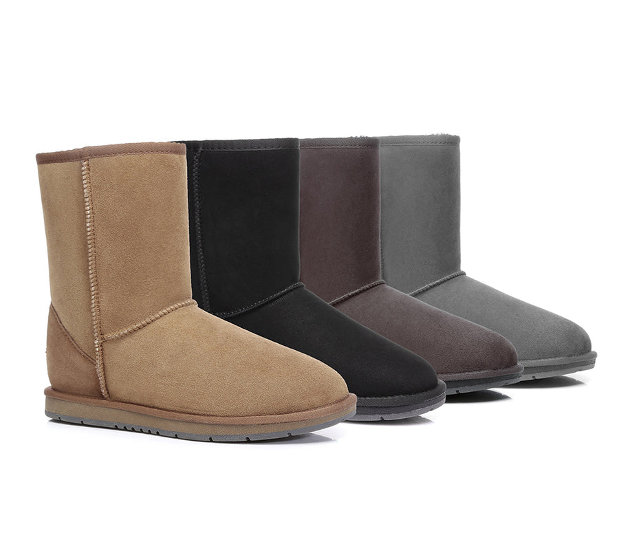 Australian Shepherd UGG Short Classic Boots Men Big Size-Boots-PEROZ Accessories