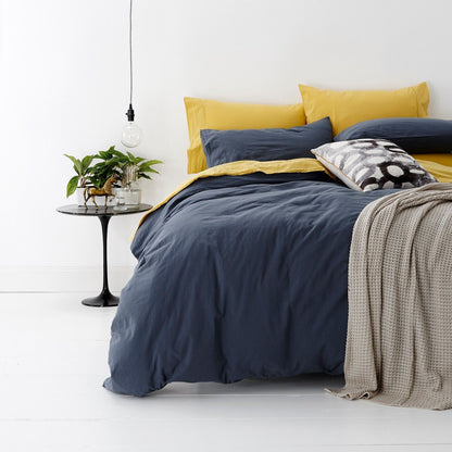 Park Avenue European Vintage Washed 100% Cotton Quilt Cover Set-PEROZ Accessories