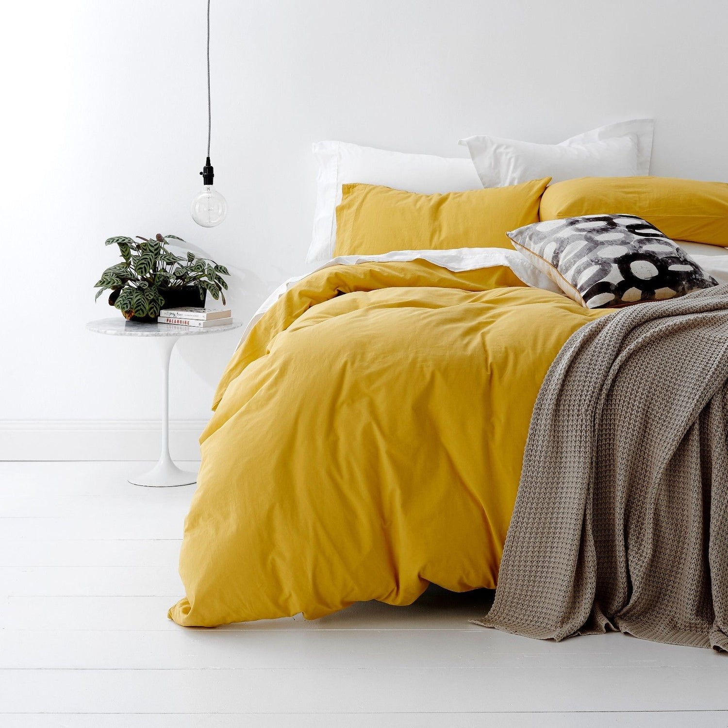 Park Avenue European Vintage Washed 100% Cotton Quilt Cover Set-PEROZ Accessories