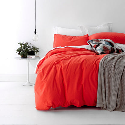 Park Avenue European Vintage Washed 100% Cotton Quilt Cover Set-PEROZ Accessories