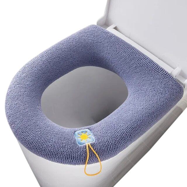 Anyhouz Toilet Seat B Blue Washable Soft Mat Pad Cushion O-shape Seat Bidet Toilet Cover Accessories-Toilet Seat Cover-PEROZ Accessories