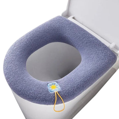 Anyhouz Toilet Seat B Blue Washable Soft Mat Pad Cushion O-shape Seat Bidet Toilet Cover Accessories-Toilet Seat Cover-PEROZ Accessories