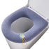 Anyhouz Toilet Seat B Blue Washable Soft Mat Pad Cushion O-shape Seat Bidet Toilet Cover Accessories-Toilet Seat Cover-PEROZ Accessories