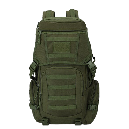 Anypack Backpack Army Green Camping Hiking Daypack Army Rucksack Outdoor Fishing Sport Hunting Climbing Waterproof Bag 50L-Backpacks-PEROZ Accessories